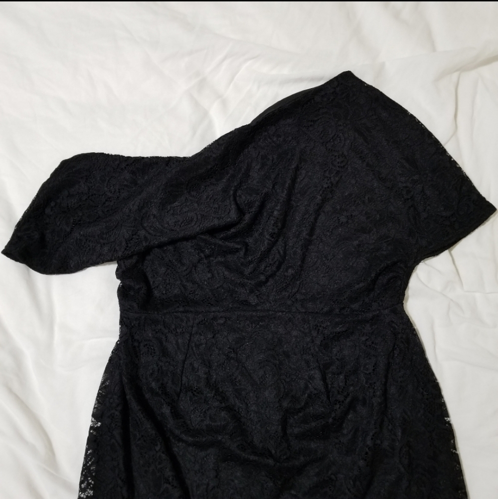 Asos Maternity One Shoulder Lace Dress - Picture 5 of 6